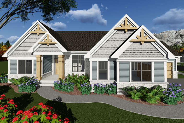 House Plan House Plan #20042 Front Elevation 