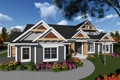 4 Bed, 2 Bath, 2357 Square Foot House Plan - #1020-00065