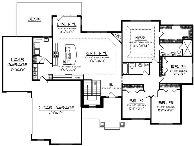 House Plan House Plan #20043 Drawing 1