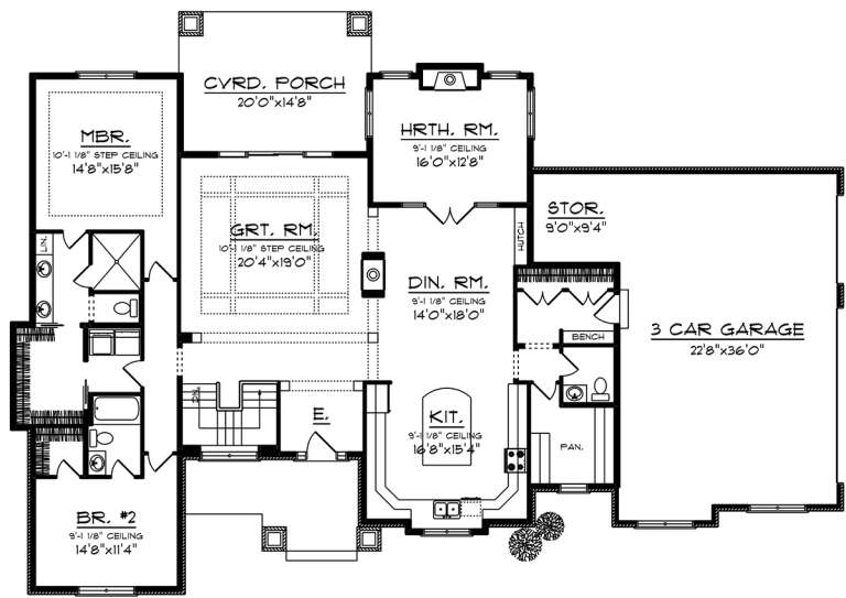 House Plan House Plan #20045 Drawing 1