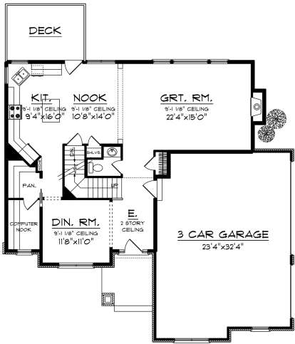 Main Floor for House Plan #1020-00068