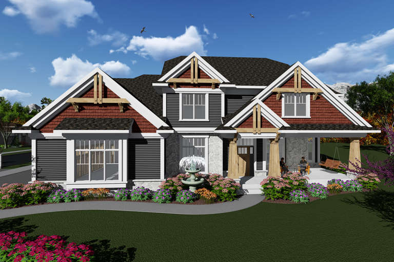 House Plan House Plan #20047 Front Elevation 