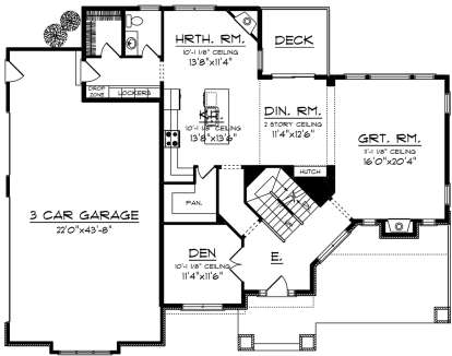 Main Floor for House Plan #1020-00069
