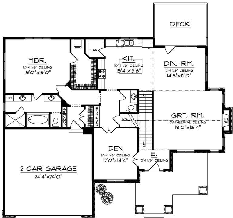 House Plan House Plan #20048 Drawing 1