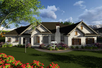 European House Plan #1020-00071 Elevation Photo