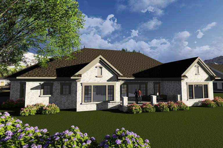 European House Plan #1020-00071 Elevation Photo