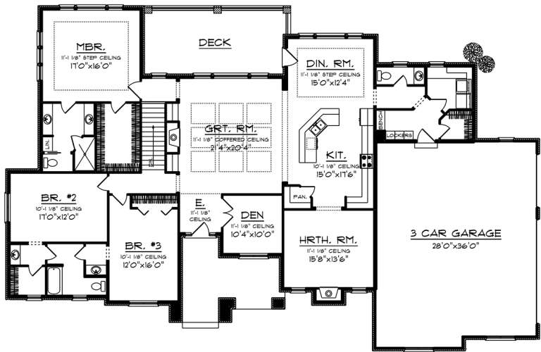 House Plan House Plan #20049 Drawing 1
