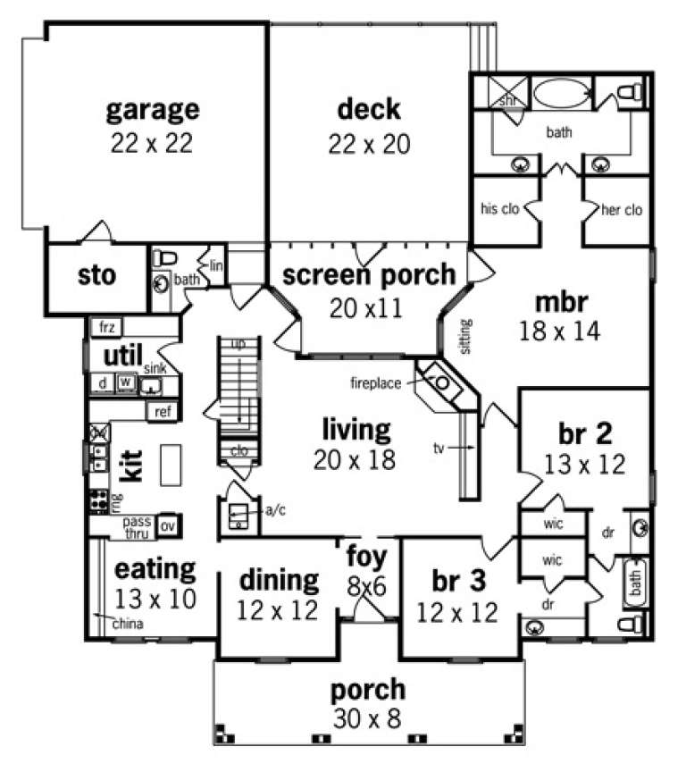 House Plan House Plan #2005 Drawing 1