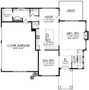 Main Floor for House Plan #1020-00073