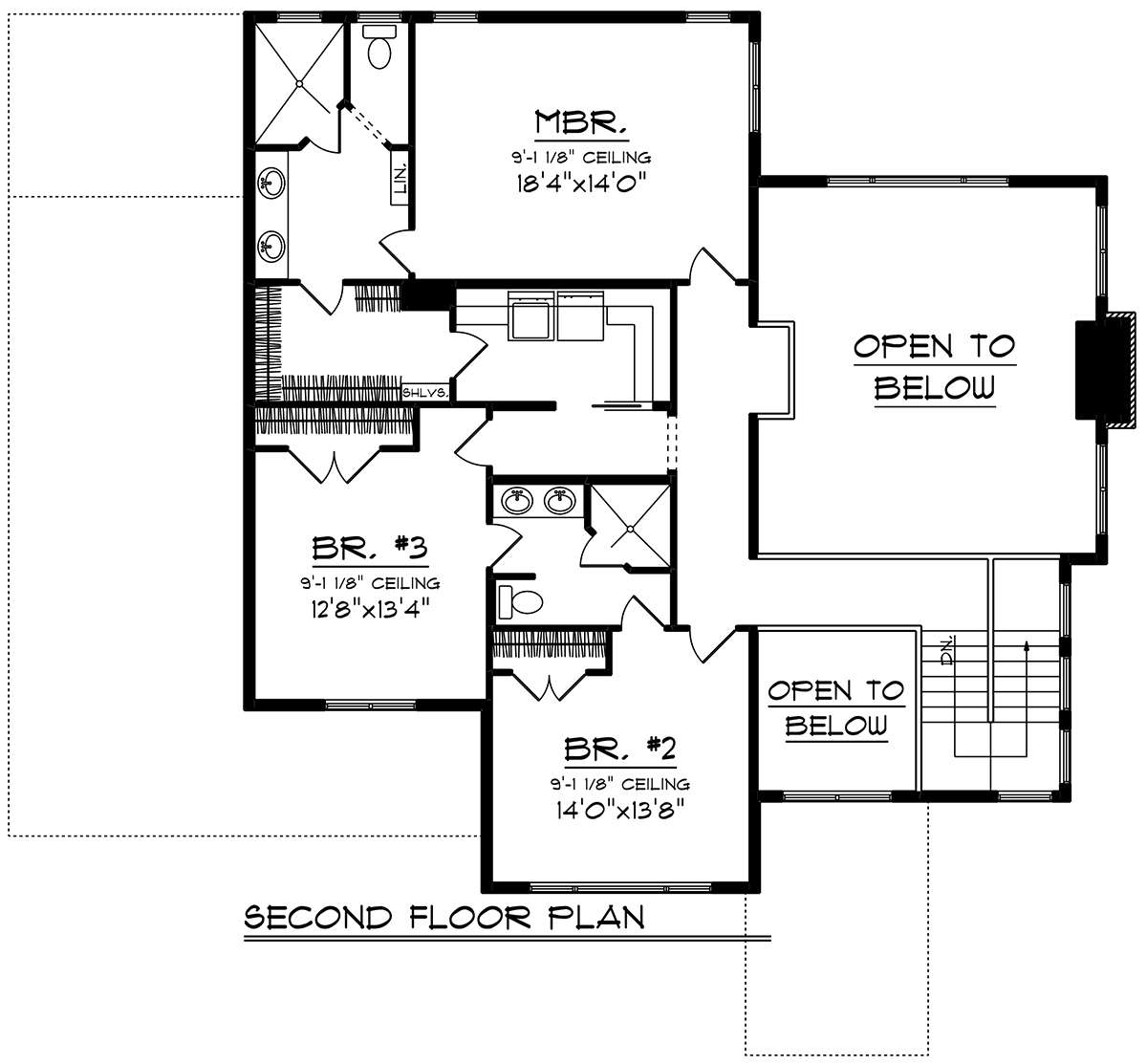 Second Floor for House Plan #1020-00073