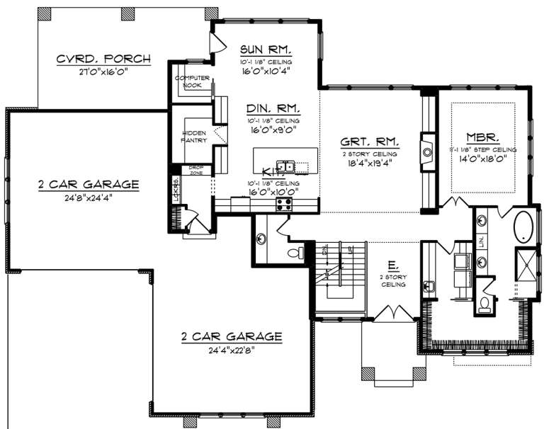 House Plan House Plan #20052 Drawing 1