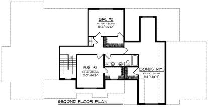 Second Floor for House Plan #1020-00075
