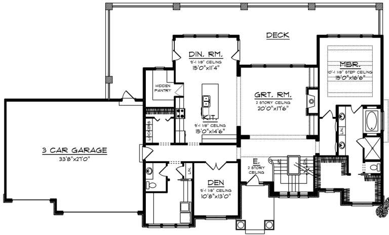 House Plan House Plan #20054 Drawing 1