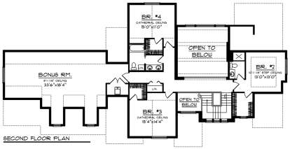 Second Floor for House Plan #1020-00076