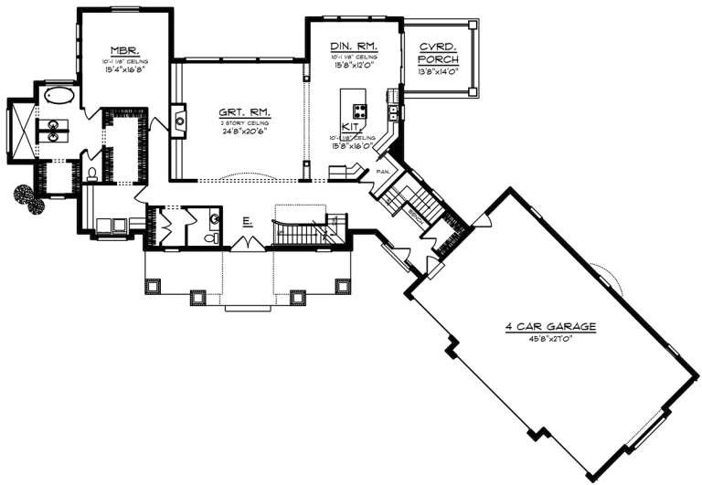 House Plan House Plan #20055 Drawing 1