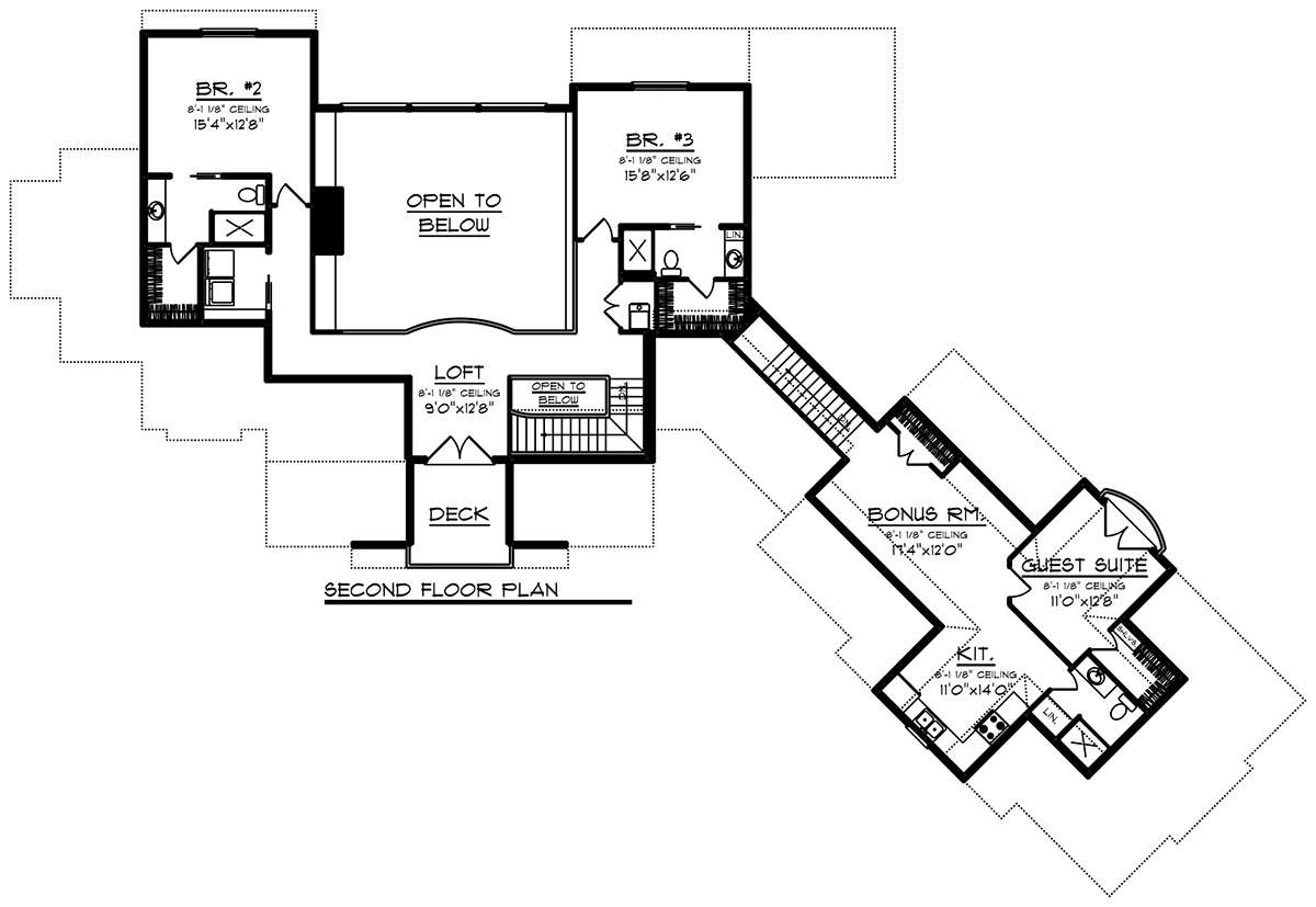 Second Floor for House Plan #1020-00077