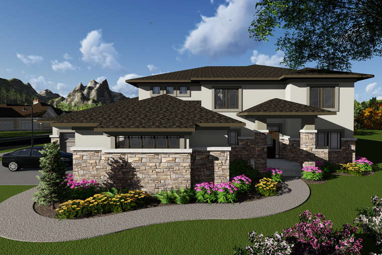House Plan House Plan #20057 Front Elevation 