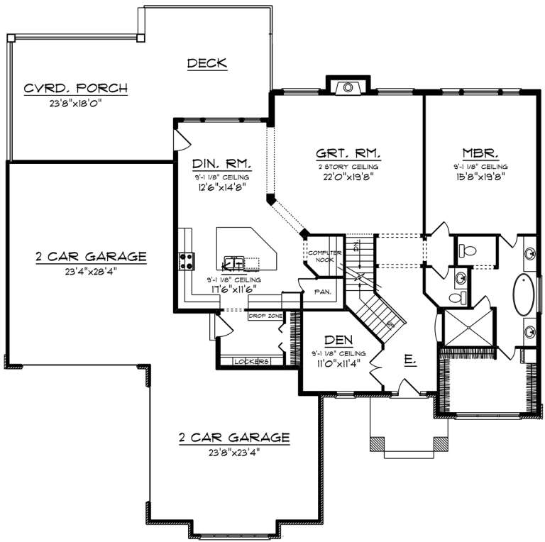 House Plan House Plan #20057 Drawing 1