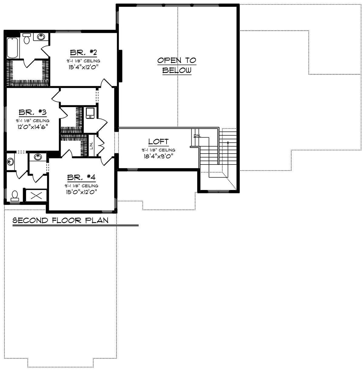 Second Floor for House Plan #1020-00081