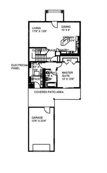 First Floor for House Plan #039-00548