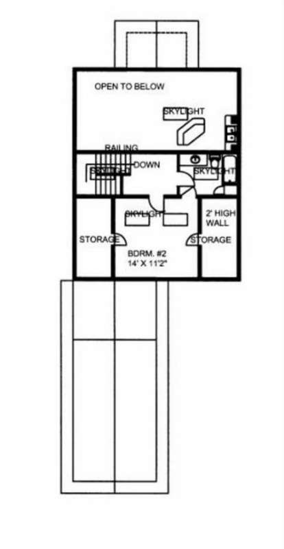 Second Floor for House Plan #039-00548