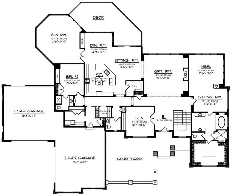 House Plan House Plan #20060 Drawing 1