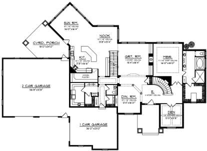 House Plan House Plan #20063 Drawing 1