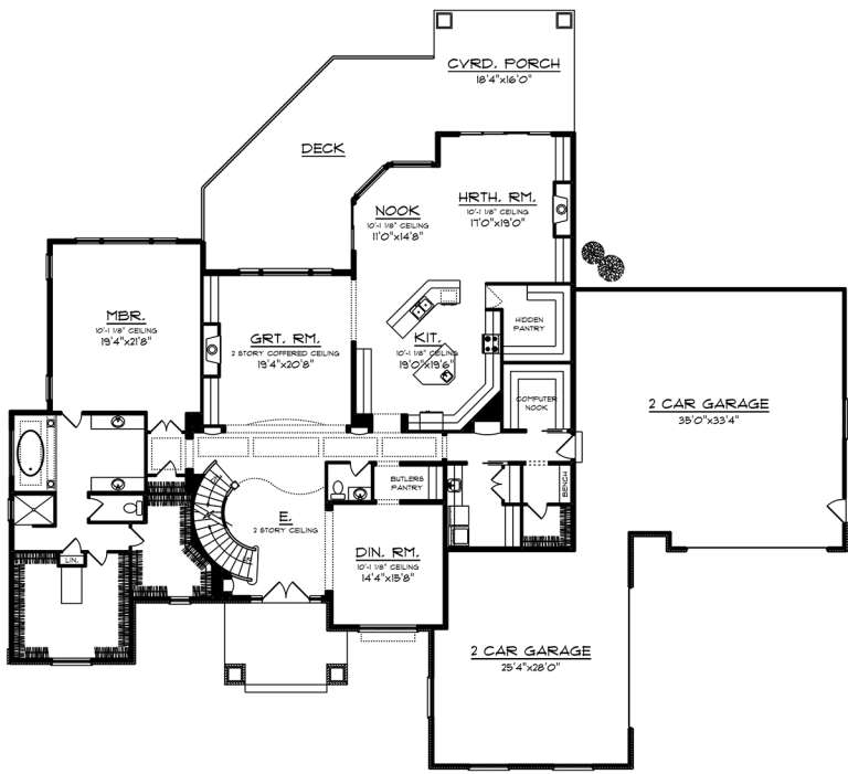 House Plan House Plan #20064 Drawing 1