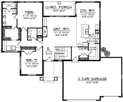 House Plan House Plan #20066 Drawing 1