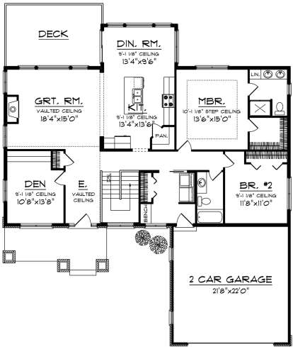 Main Floor for House Plan #1020-00089