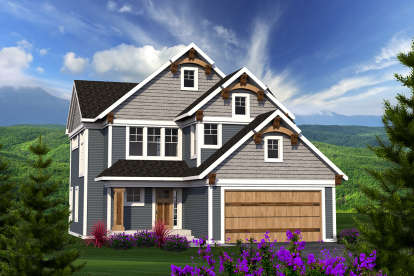 House Plan House Plan #20068 Front Elevation 