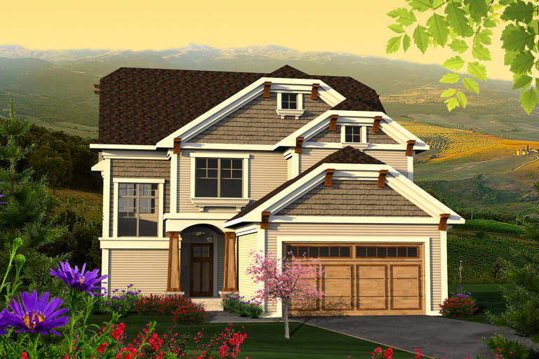 House Plan House Plan #20069 Front Elevation 