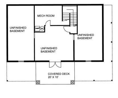 Sub-Basement Floor for House Plan #039-00549