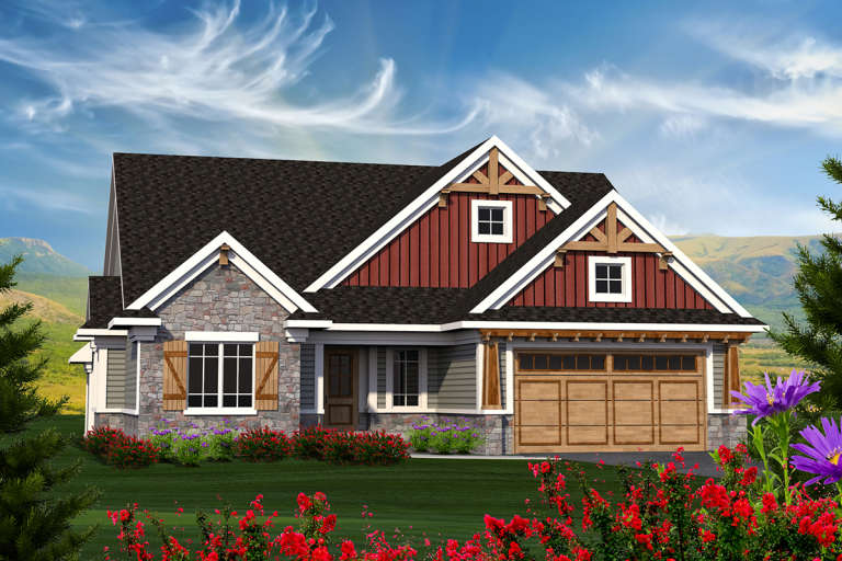 House Plan House Plan #20070 Front Elevation 