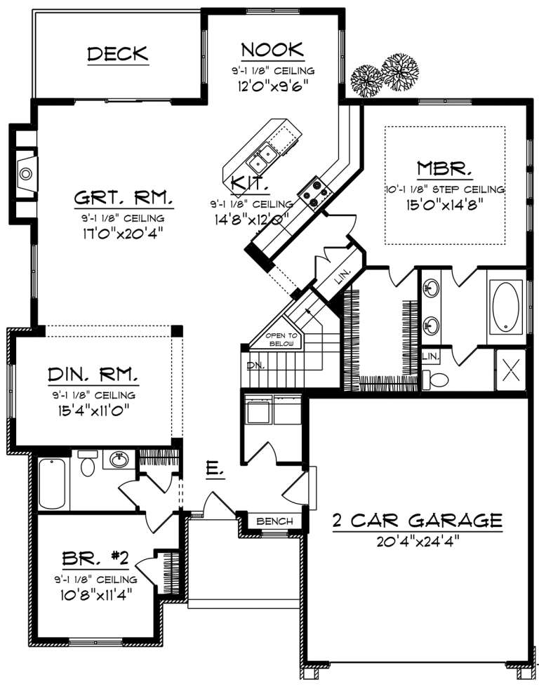 House Plan House Plan #20070 Drawing 1