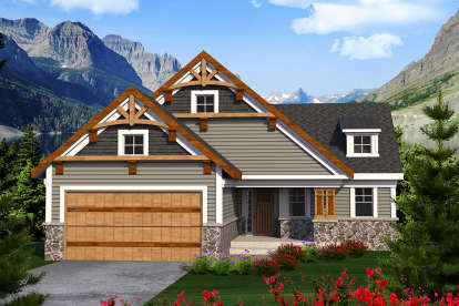 2 Bed, 2 Bath, 1855 Square Foot House Plan - #1020-00093
