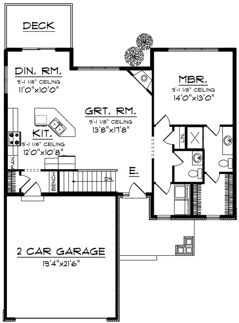House Plan House Plan #20071 Drawing 1