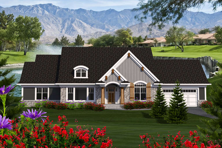 House Plan House Plan #20072 Front Elevation 