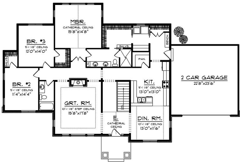 House Plan House Plan #20072 Drawing 1