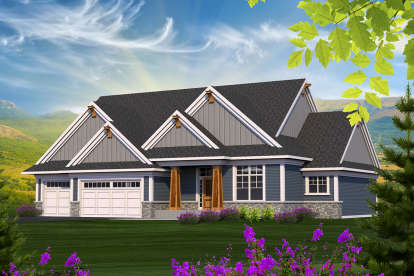 Craftsman House Plan #1020-00095 Elevation Photo