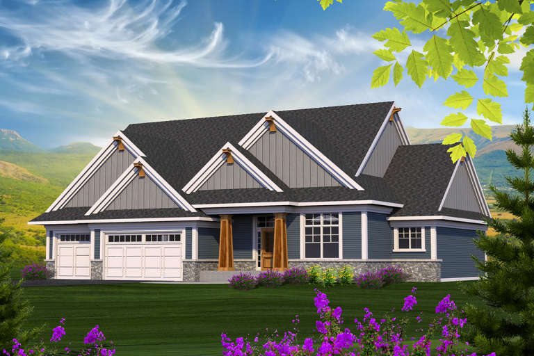 House Plan House Plan #20073 Front Elevation 