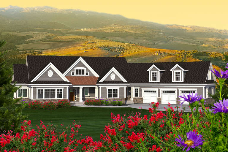 House Plan House Plan #20074 Front Elevation 