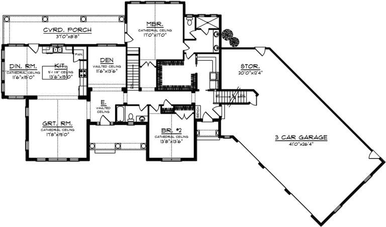 House Plan House Plan #20074 Drawing 1