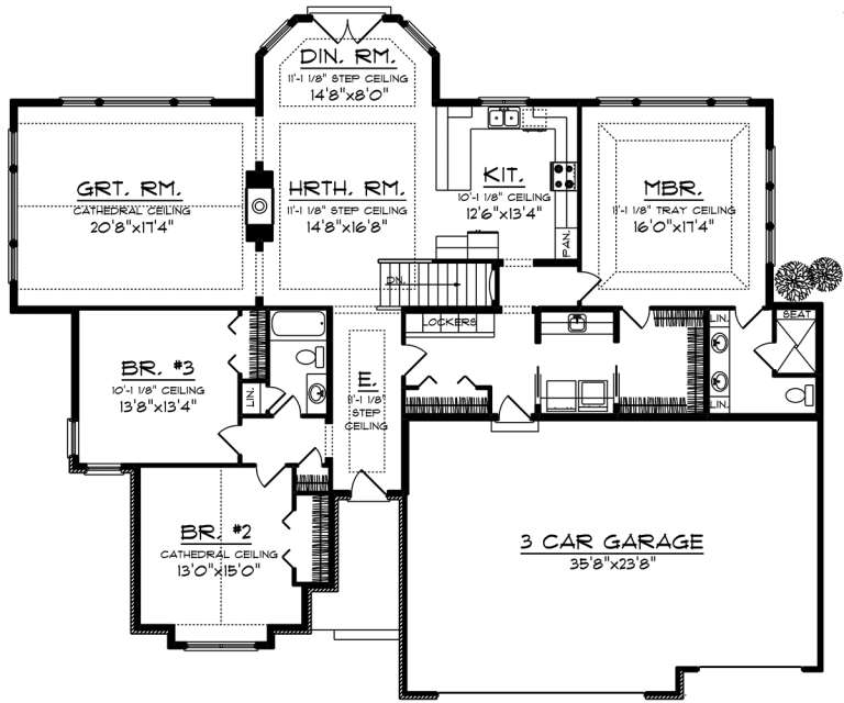 House Plan House Plan #20075 Drawing 1