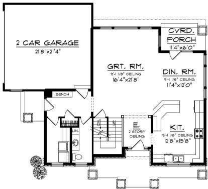 Main Floor for House Plan #1020-00098
