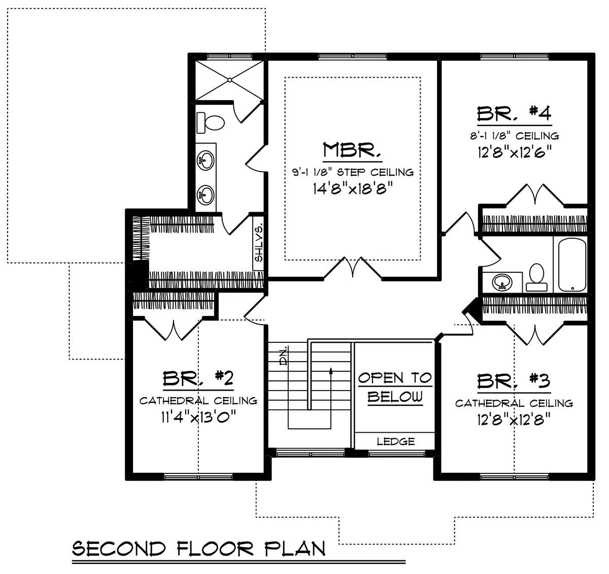 Second Floor for House Plan #1020-00098