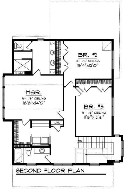 Second Floor for House Plan #1020-00099