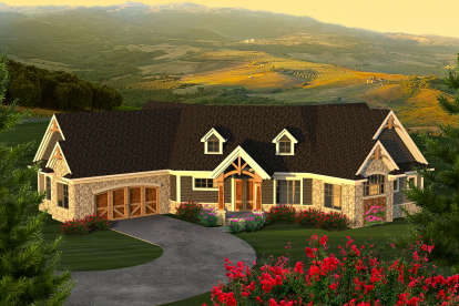 Craftsman House Plan #1020-00104 Elevation Photo