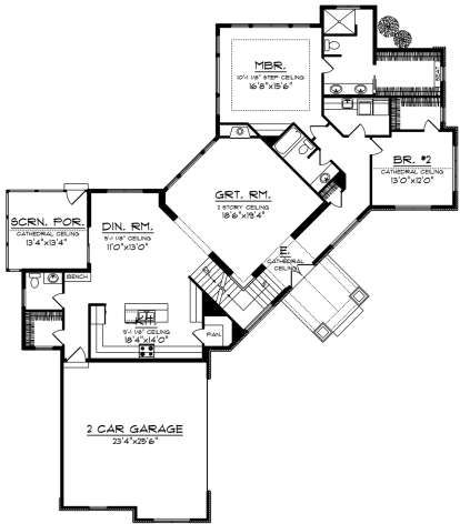 Main Floor for House Plan #1020-00104
