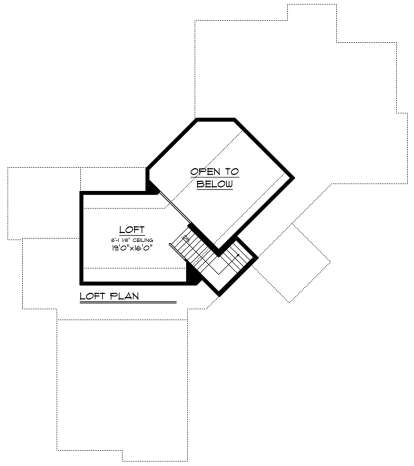 Second Floor for House Plan #1020-00104